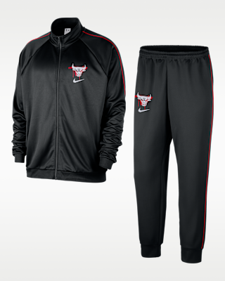 CHICAGO BULLS ジャージ上下セット ブラック Chicago Bulls Courtside Men's Nike NBA Club Peak Tracksuit. Nike IL